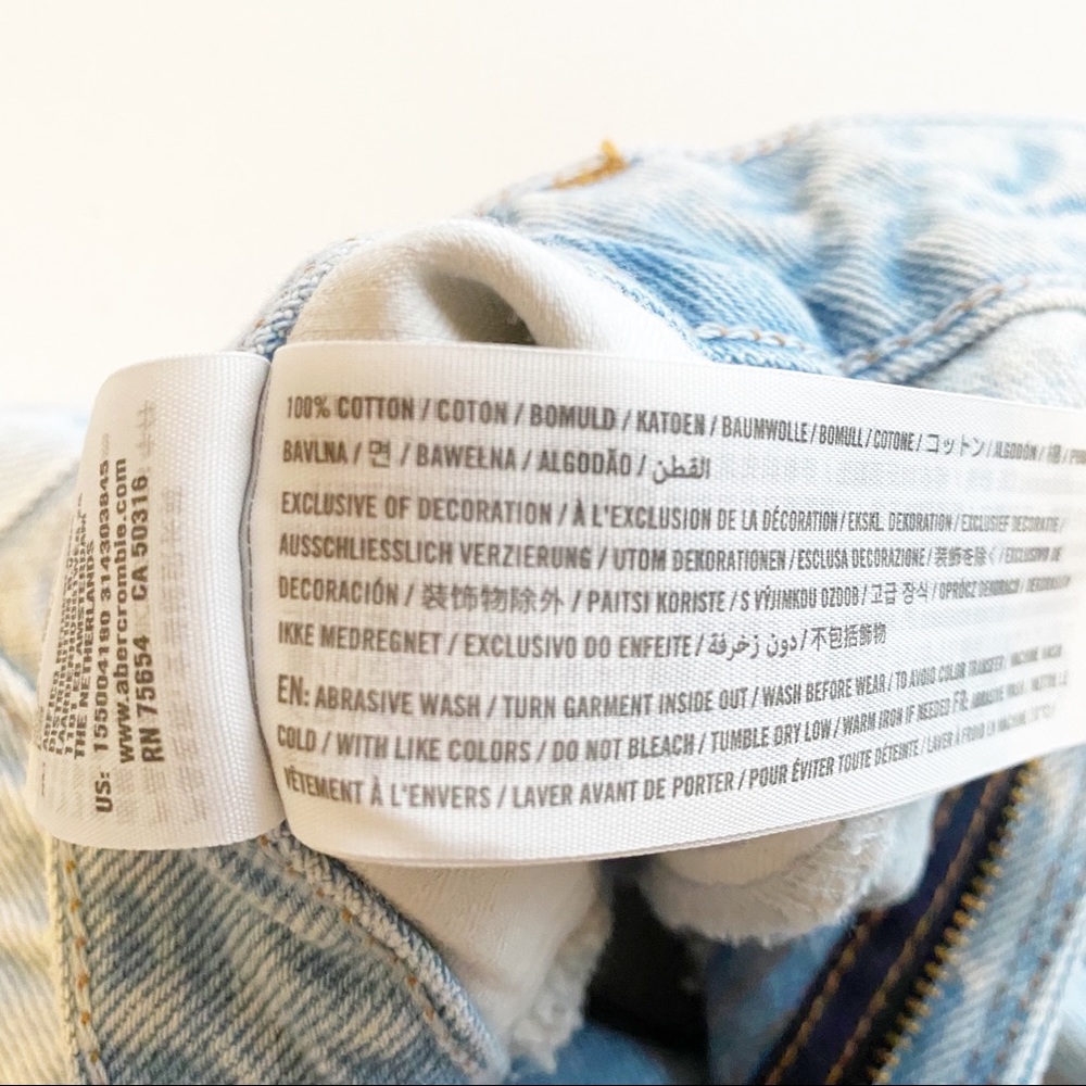 Abercrombie & Fitch Light Blue High Rise Jeans - Picture 10 of 11